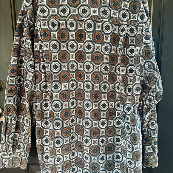 Vtg guess funky lightweight cord button down large - Picture 7 of 13